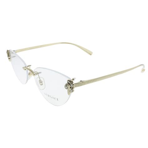 versace glasses curved ladies|Versace rimless glasses for women.